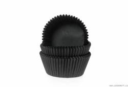 Gebäck Cupcake schwarz mini