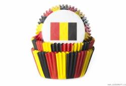 Muffinformen Flagge Belgien 50 Stück