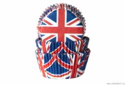 Papier-Muffinförmchen Union Jack 50 Stück