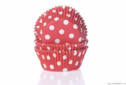 Muffin-Körbchen 50 St. rot mit Punkten