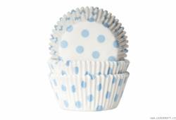 Muffin-Körbchen 50 St. hellblau gepunktet