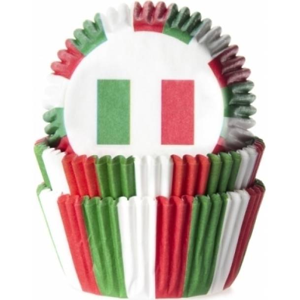 Muffin-Korb Italien-Flagge 50St.