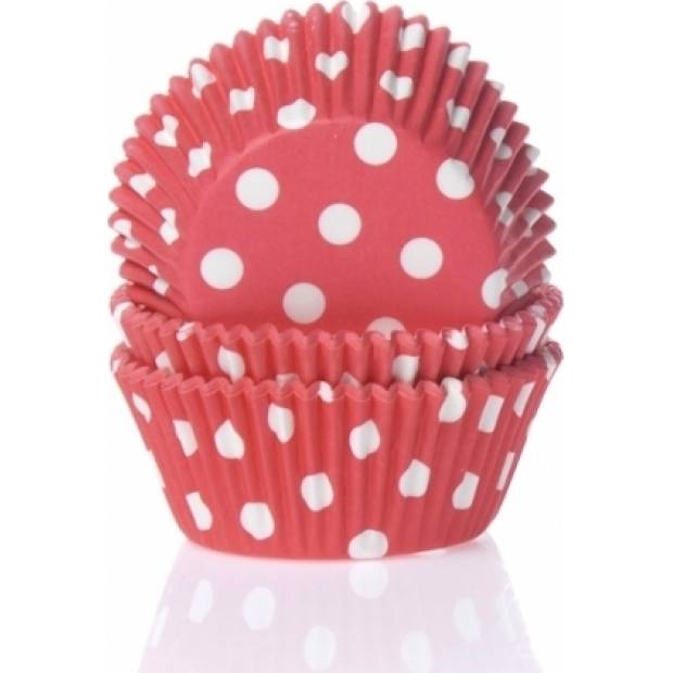 Muffin-Körbchen 50 St. rot mit Punkten