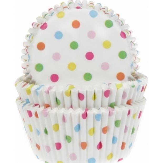 Pappbecher für Muffins polka dots 50pcs