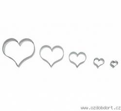 Gebogene Herzen 5Stück