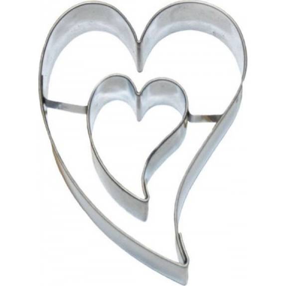 Herzschneider unregelmäßig/Herz unregelmäßig Edelstahl