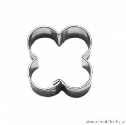 Mini-Blumenstanze aus Weißblech.