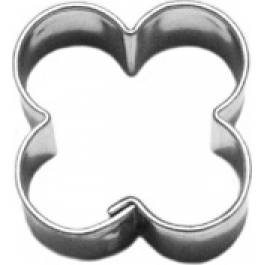 Mini-Blumenstanze aus Weißblech.