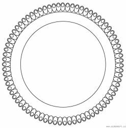 Kunststofftablett weiß, Kreis 34cm