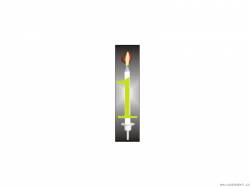 Tortenkerze reflektierend