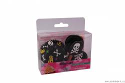 Muffin-Korb mit Dekoration Piraten 24pcs