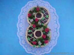 Tortenform Ziffern 8 34cm