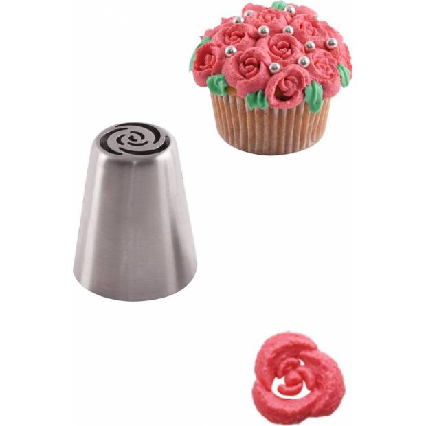 Dekorative Spitze Edelstahl Rose 1St.