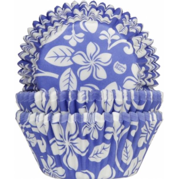 Muffinformen-Aloha Blume Blau 50 Stück