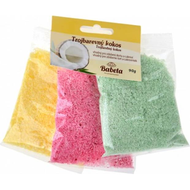 Dreifarbige Kokosnuss 90g