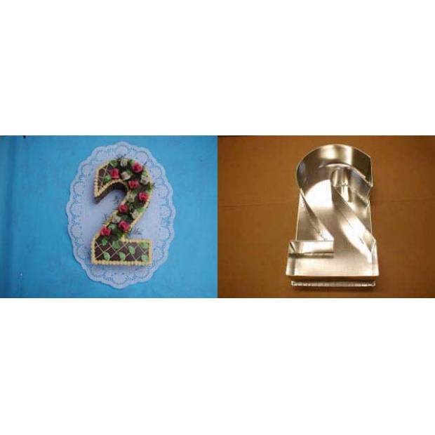 Tortenform Ziffern 2 34cm