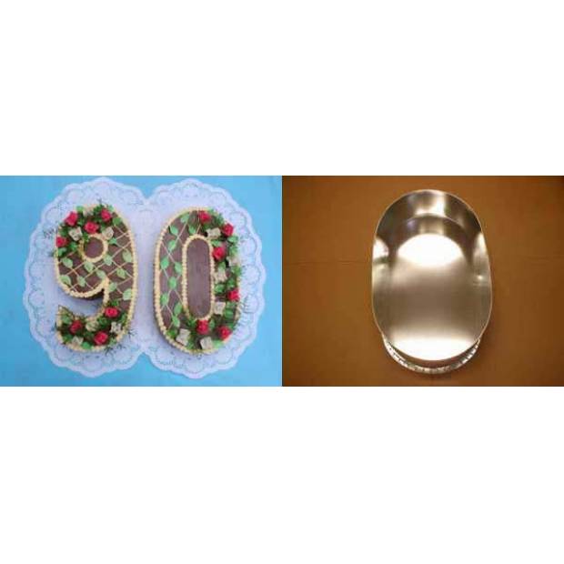 Tortenform Ziffern 0 34cm