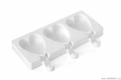 Silikonform für Eis am Stiel - Herz