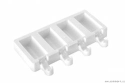 Silikonform für Eis am Stiel - gewölbt