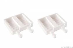 Silikonform für Eis am Stiel - 2 Stück Twister Tango