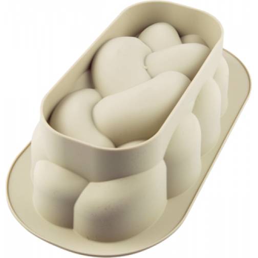 Silikonform für Brot / große Brötchen 2,1l