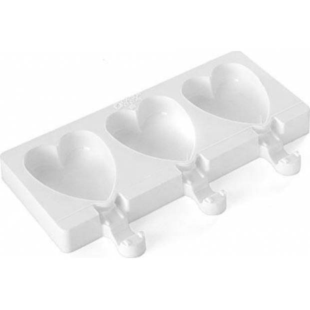 Silikonform für Eis am Stiel - Herz