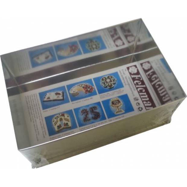 Tortenform Rechteck groß 23x29x7,5 cm