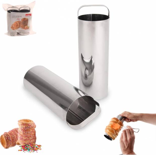 Edelstahlform für Trdelnik 2pcs 6x16cm