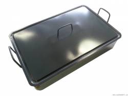Emaille-Backform mit Deckel 50x30x12cm