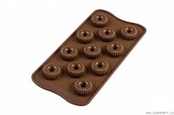 3D-Silikonform für Schokolade - Kronenspirale
