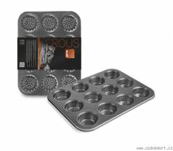 Gelochte Backform für 12 Muffins 35,5x26,5x3,5cm