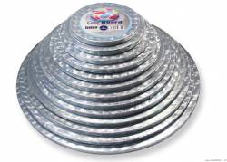 Tortenuntersetzer silber - Kreis