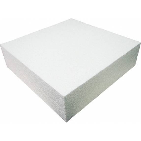 Polystyrol-Kuchenattrappe quadratisch 40x40x7,5