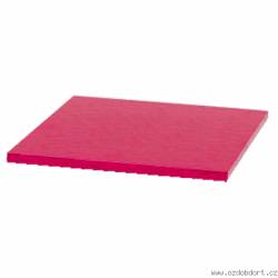 Tortenuntersetzer quadratisch rot 40x40cm