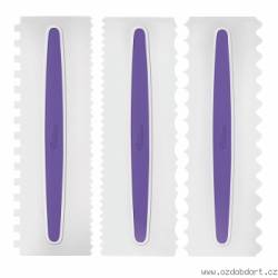 3 Stück Icing Comb Teigspachtel 22,8 x 7,6 cm