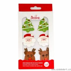 6 Stück Weihnachtsschmuck aus Zucker