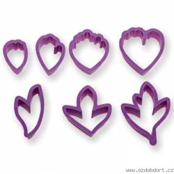 Pfingstrose Plastikausstecher - 7Stück