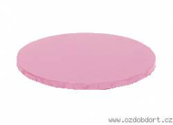 Runde Kuchenmatte rosa 35x1,2 cm