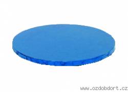 Runde Kuchenmatte blau 35x1,2 cm