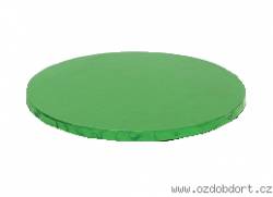 Runde Kuchenmatte grün 35x1,2 cm