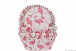 Flamingos Muffin-Körbchen 50 Stk.