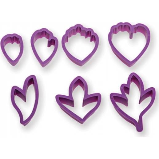 Pfingstrose Plastikausstecher - 7Stück