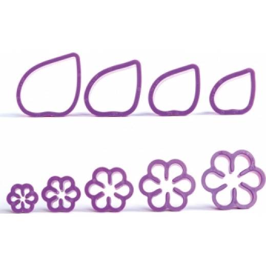 Gardenia 9-teiliger Stanzformensatz