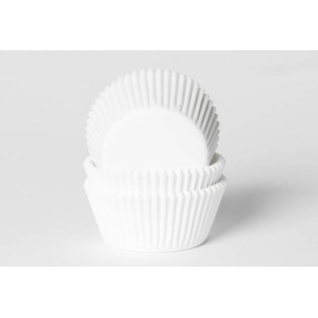 Weiße Muffin-Körbchen 50 Stk.