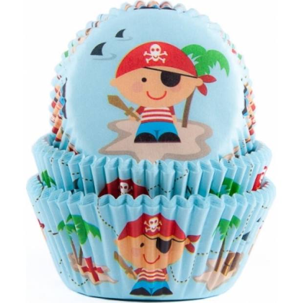 Piraten Muffin-Körbchen 50 Stk.