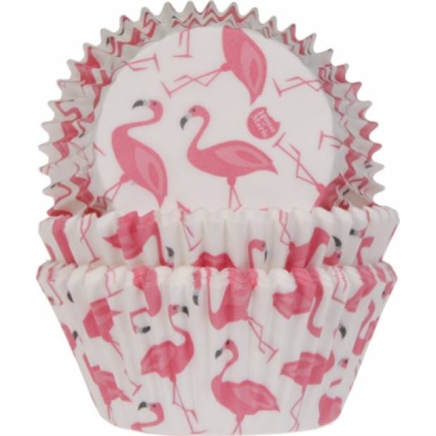 Flamingos Muffin-Körbchen 50 Stk.