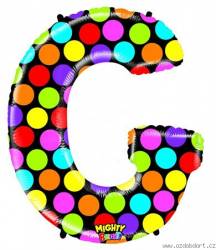 Luftballon mit Buchstabe G farbig 102 cm