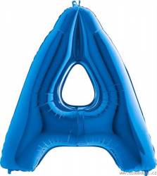 Luftballon Buchstabe A blau 102 cm