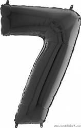 Luftballon Nr. 7 schwarz 66 cm