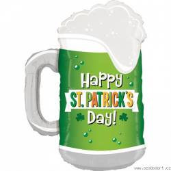 Aufblasbarer Ballon St. Patrick's Day Feier Grünes Bier 86 cm